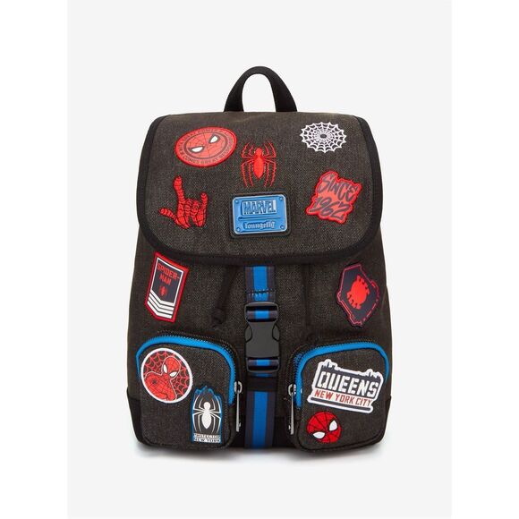 Loungefly Marvel Spider-Man Icons Patches Mini Backpack main image 4